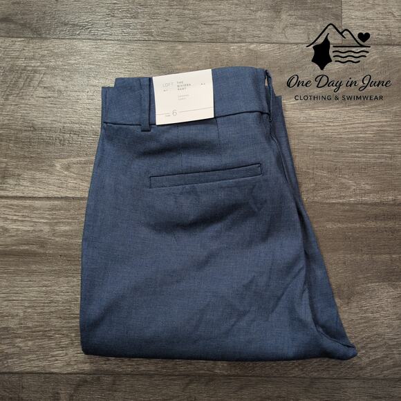 Loft The Riviera Pant Cropped Curvy Pants Size 6 - Picture 6 of 6